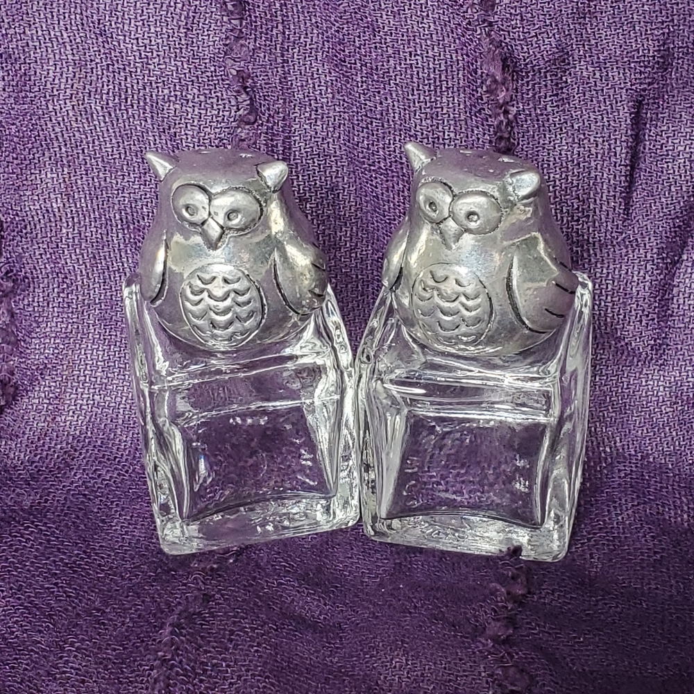 Owl Salt and Pepper Shakers Mini Decorative